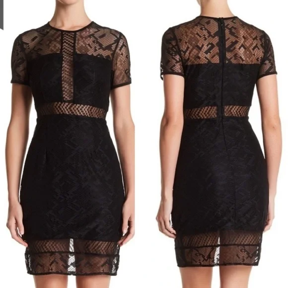 bailey 44 black lace dress Bailey Black Dress